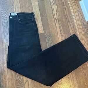 AGOLDE Harper Mid Rise Wide Straight in Hush